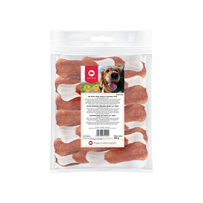 Karma uzupełniająca dla psów kość pras. biała z kaczką 500 g Maced