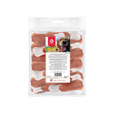 Karma uzupełniająca dla psów kość pras. biała z kaczką 500 g Maced