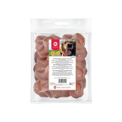 Karma uzupełniająca dla psów pierścienie z kaczką i rybą (kalmar) 500 g Maced