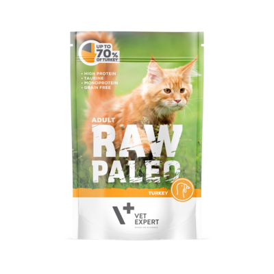 Karma kot dorosły indyk 100 g Raw Paleo Vet expert