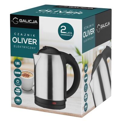 Czajnik elektryczny nierdzewny Oliver 1,8 l