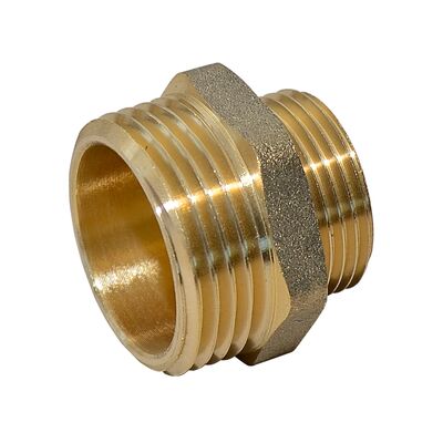 Złączka wkrętna redukcyjna (nypel redukcyjny) 1/2'' x 3/8'' mosiądz