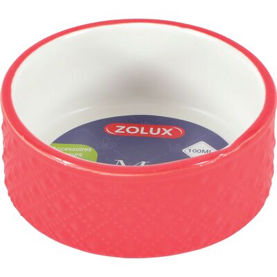 Miska gres dla gryzonia MARGOT 100 ml czerwona ZOLUX