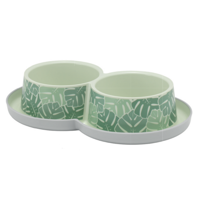 Miska plastikowa Trendy podwójna 2 x 350ml EDEN