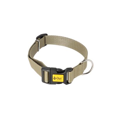 Obroża regulowana z taśmy pp 2 x 45 cm khaki