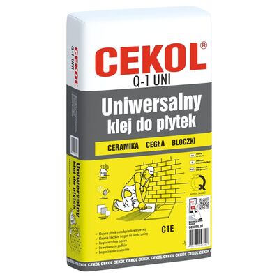 Uniwersalny klej do płytek Q-1 UNI 20 kg CEKOL