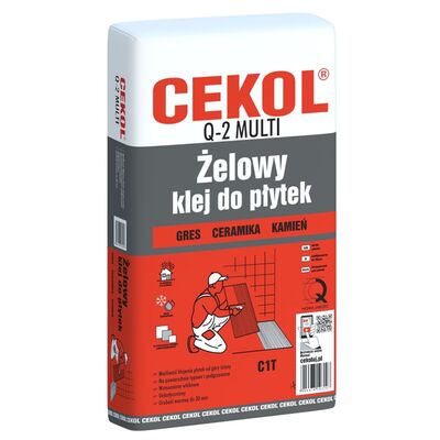 Żelowy klej do płytek Q-2 MULTI 20 kg CEKOL