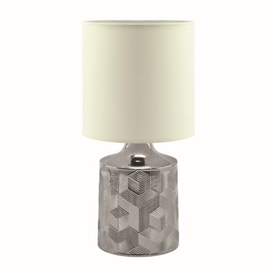 Lampka stołowa LINDA E14 CHROME/WHITE STRÜHM