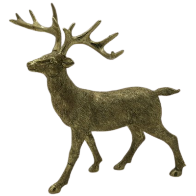 Figurka Renifer 24 x 12 x 26 cm złoty