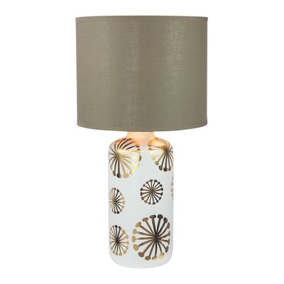 Lampka stołowa Ginger E27 1x60 W IP20 złoty / biały