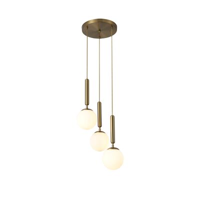 Lampa wisząca Divina E14 3x9 W złota