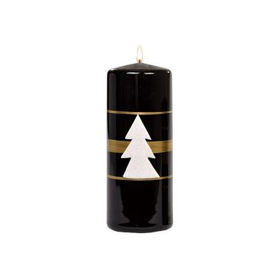 Świeca klubowa KL-5 150 x 58 Christmas Light lakier czarna