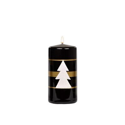 Świeca klubowa KL-4 120 x 58 Christmas Light lakier czarna