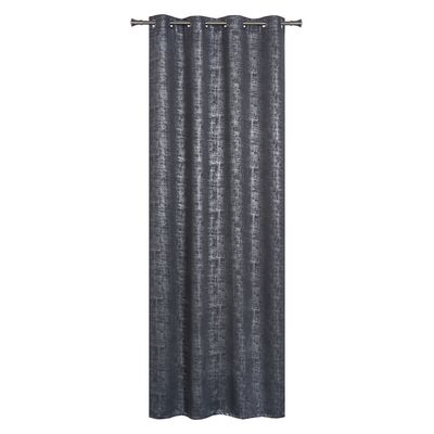 Zasłona PLATA z kółkami 140 x 260 cm antracyt