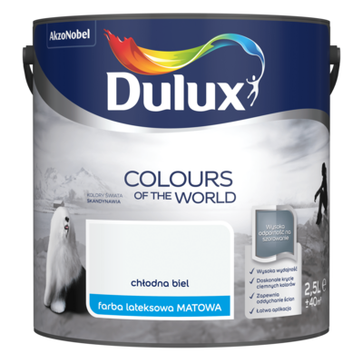 Farba lateksowa Kolory Świata chłodna biel 2,5 l Dulux