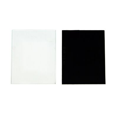 Filtr wymienny do tarcz i przyłbic 80 x 100 mm komplet filtr ciemny + osłona