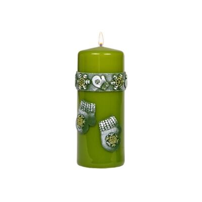 Świeca klubowa KL-5 150 x 58 Christmas Glove lakier oliwkowa