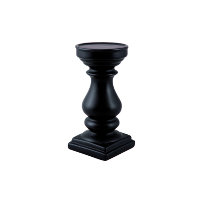 Świecznik ceramiczny 15 cm czarny