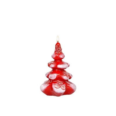 Świeca choinka średnia B-86 Christmas Glove lakier czerwona