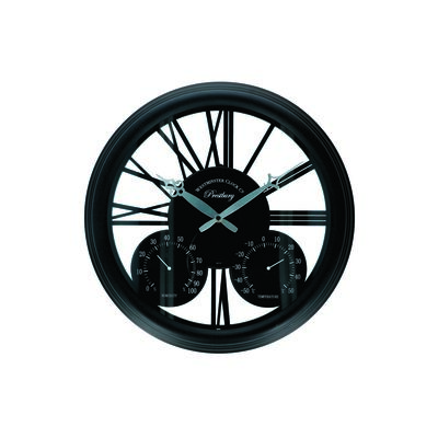 Zegar ścienny czarny 38,5 cm