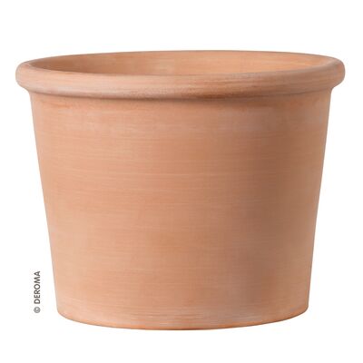 Doniczka ceramiczna Cilindro Bordato Primitivo 38 cm ceglana