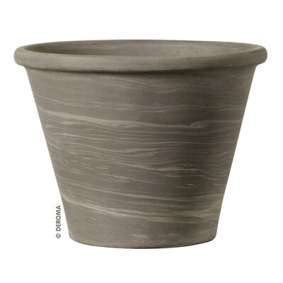 Doniczka ceramiczna Vasum Duo Bianco GRAFITE 17 cm