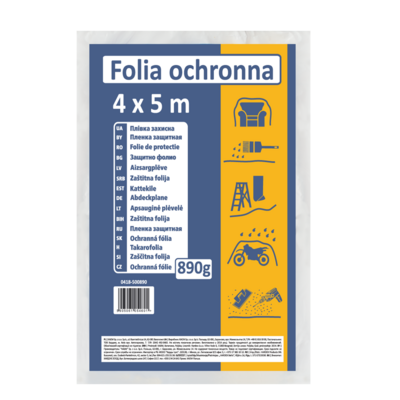Folia ochronna LDPE 4  x  5 m regranulat