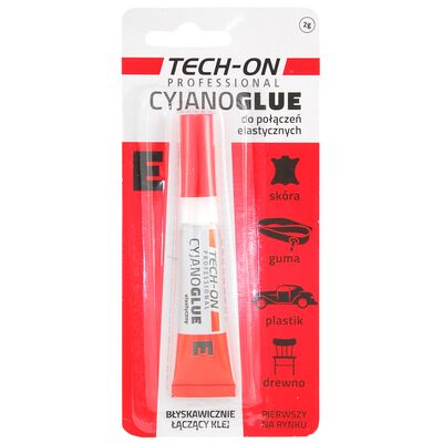 Klej Cyjanoglue do połączeń elastycznych 2 g TECH-ON