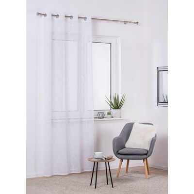 Firana z kółkami VISTA 140 x 260 cm biała