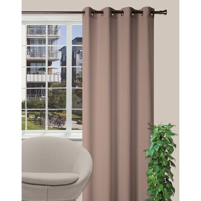 Zasłona z kółkami OXFORD 140 x 260 cm taupe