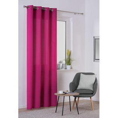 Zasłona z kółkami OXFORD 140 x 260 cm amarantowa