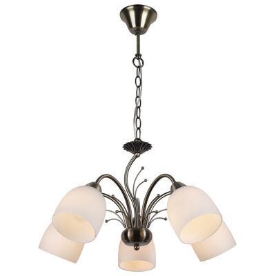 Lampa wisząca 5-płomienna Alice  E27 patyna