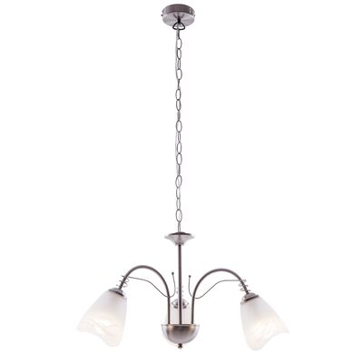 Lampa wisząca 3-płomienna Andrea E14 nikiel