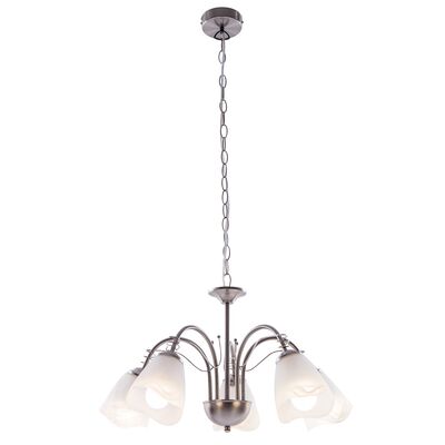 Lampa wisząca 5-płomienna Andrea E14 nikiel