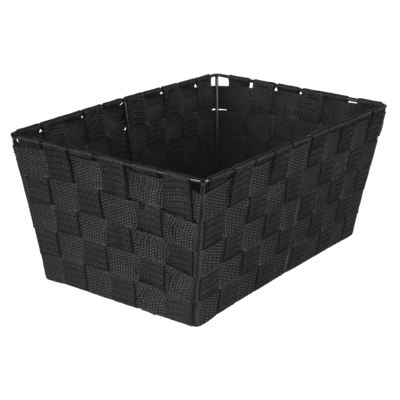Organizer DOMI 13 x 30 x 20 cm pleciony czarny