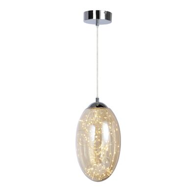 Lampa wisząca 1-płomienna Irma amber