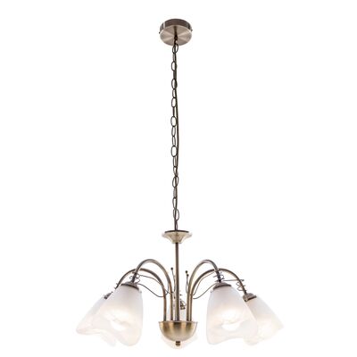 Lampa wisząca 5-płomienna Andrea E14 patyna