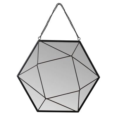 Lustro wiszące BERING 27 x 23,5 cm czarny