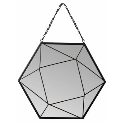 Lustro wiszące BERING 27 x 23,5 cm czarny
