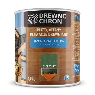 Impregnat EXTRA powłokotwórczy zielony 0,75 l