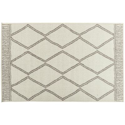Dywan Lotto 100 x 150 cm romby białe 524/HR5I