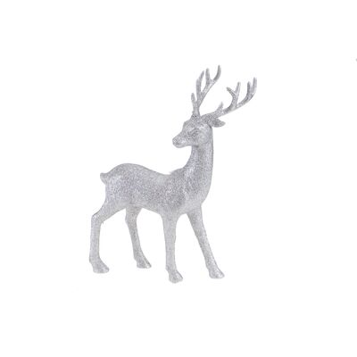 Figurka brokatowa renifer 25 x 9 x 34 cm mix