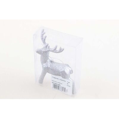 Figurka brokatowa renifer 9 x 3 x 13 cm mix