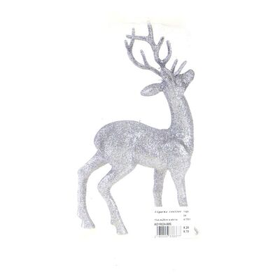 Figurka brokatowa renifer 15 x 4,4 x 28 cm mix