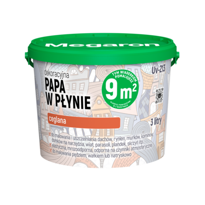 Papa dekoracyjna w płynie Megaron Uv-213 3 l ceglana