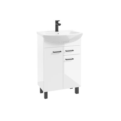 Szafka z umywalką Novelty D50 2D1S 4NN DSM 1560 biała