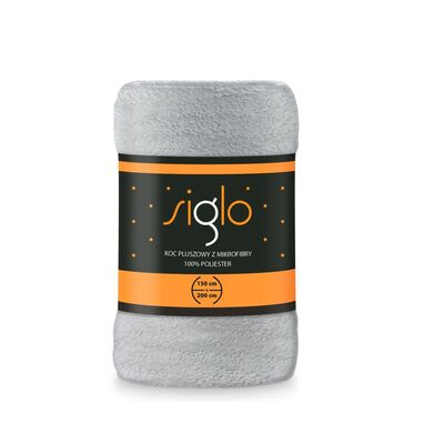 Koc Siglo 220 x 200 cm srebrny