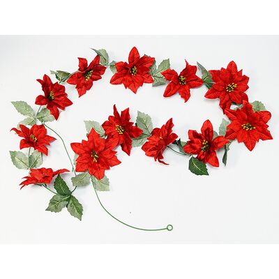 Girlanda z poinsecji 150 cm