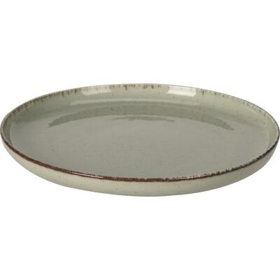 Talerz porcelanowy 19 x 2,5 cm jasnozielony