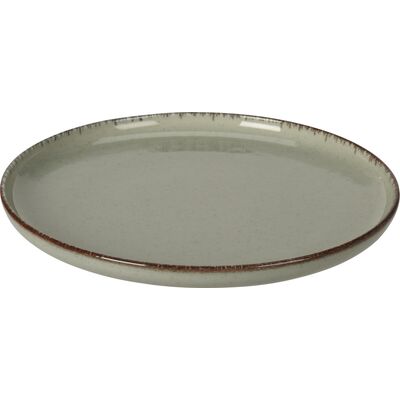 Talerz porcelanowy 24 x 2,5 cm jasnozielony